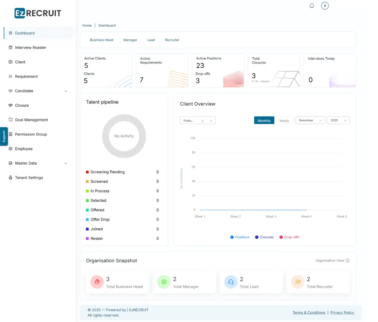 Erecruit System Examples Ezrecruit – The AI-Powered Recruitment Operating System for Agencies